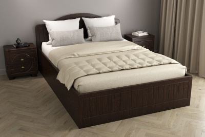 кровать 2000*1400 Монблан МБ-605К с ламелями и п/м орех шоколадный фото кровать 2000*1400 Монблан МБ-605К с ламелями и п/м орех шоколадный. Фото №2