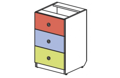 Комод три ящика Силуэт. Фото