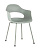 Стул Lady пластик серо-зеленый