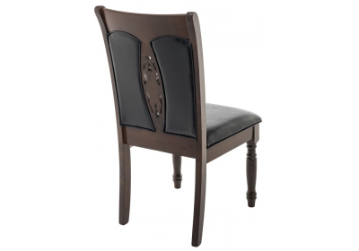 Стул деревянный Gala dirty oak / black. Фото