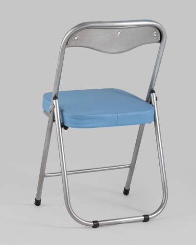 Стул складной ДЖОН металлик, голубой. Фото №9