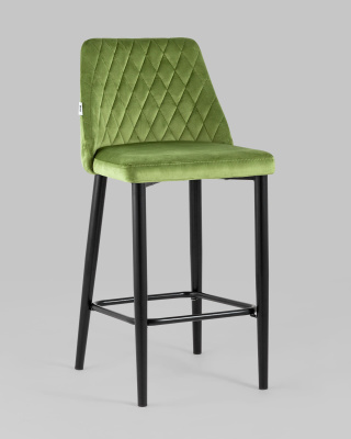 Стул полубарный Диего велюр травяной фото Стул полубарный Диего велюр травяной. Фото №3