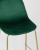 Стул полубарный Валенсия велюр зеленый золотые ножки. Фото №9