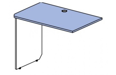 Стол приставной к тумбе Силуэт. Фото