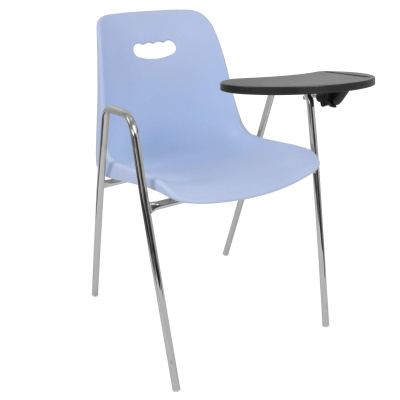 Стул Venezia-4 высокие ножки с подлокотниками + столик TLT каркас хром. Фото №2