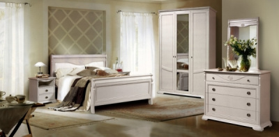 Спальня Лика-3 (белая эмаль) фото Спальня Лика-3 (белая эмаль). Фото №2