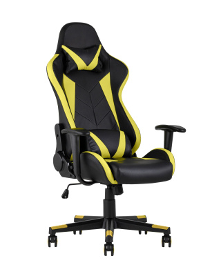 Кресло игровое TopChairs Gallardo желтое фото Кресло игровое TopChairs Gallardo желтое. Фото №2