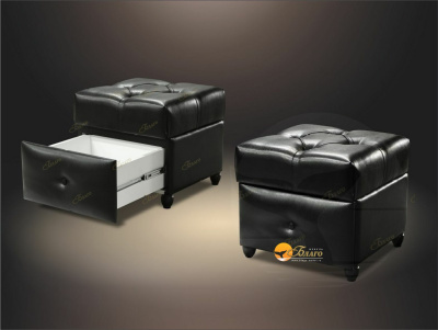 Банкетка "Благо 3" с выдвижным ящиком Б-3.1432. Фото