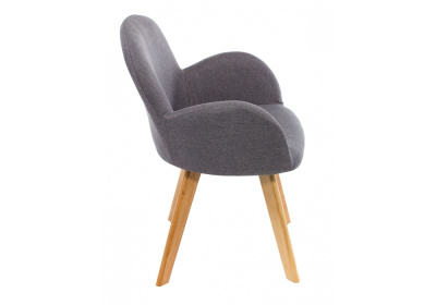 Стул деревянный Стул Asia wooden legs / grey fabric. Фото