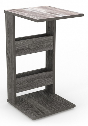 Стол журнальный Flint НМ 011.68 Бетон Пайн темный/Ясень Анкор темный (KR). Фото №1