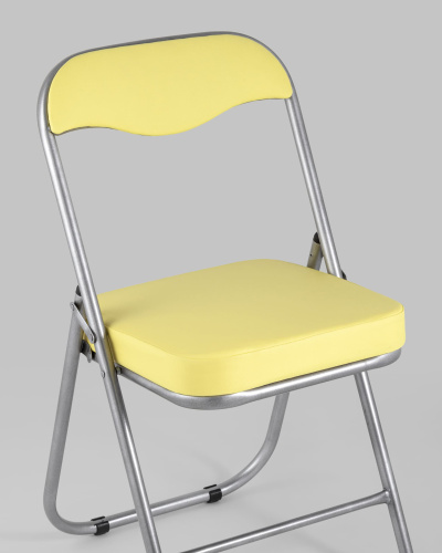 Стул складной ДЖОН металлик, желтый. Фото №9