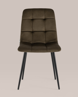 Стул Одди велюр коричневый. Фото