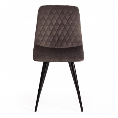 Стул CHILLY X (mod. 7096) / 1 шт. в упаковке ткань/металл, 45x53х88 см, высота до сиденья 50 см, темно-серый barkhat 14/черный. Фото №2