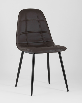 Стул Тейлор экокожа тёмно-коричневый. Фото №3
