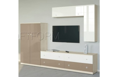 Шкаф навесной узкий высокий Силуэт. Фото №5