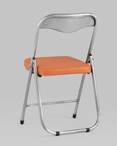 Стул складной ДЖОН металлик, оранжевый. Фото №7