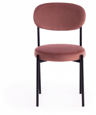 Стул REVO (mod. 7033) ткань/металл, 47х54х82 см, высота до сиденья 47 см, коралловый barkhat 15 /черный (поставляется по 4 шт) фото Стул REVO (mod. 7033) ткань/металл, 47х54х82 см, высота до сиденья 47 см, коралловый barkhat 15 /черный (поставляется по 4 шт). Фото №2