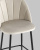 Стул полубарный Логан велюр бежевый. Фото №9