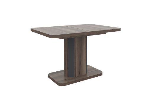 Стол раскладной А56 120/160x80 см вяз каменный/графит. Фото №3