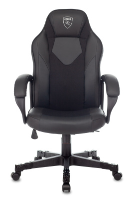 Кресло игровое Zombie GAME 17 черный текстиль/эко.кожа крестовина пластик. Фото №5