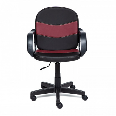 Компьютерное кресло BAGGI кож/зам, черный/бордо, 36-6/36-7  id -. Фото №2