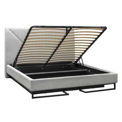 Кровать с ортопедическим основанием и ящиком 1.4 Loft Alberta Браун. Фото №5