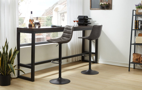 Барный стул CQ-8280E-P серый (grey). Фото №8