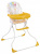 Стул для кормления Polini Kids Малышарики Солнечный день, белый. Фото №1