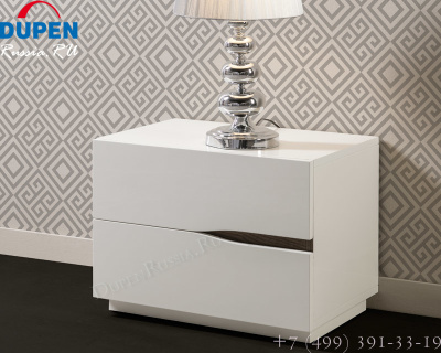 Тумба прикроватная DUPEN М-134 белая. Фото