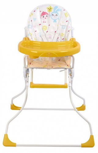 Стул для кормления Polini Kids Малышарики Солнечный день, белый. Фото №3
