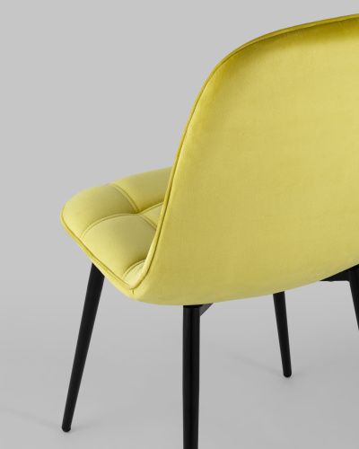 Стул Тейлор велюр желтый. Фото №8